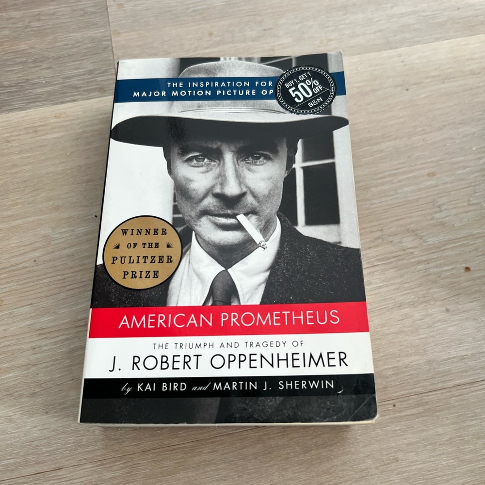 Vintage American Prometheus Coffee Table Book - Black, White, Red